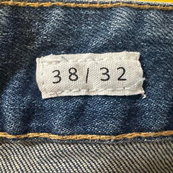 NWT First Row Vandalize Ripped And Stitched Straight Slim Men’s Jeans Size 38/32 - Picture 12 of 15